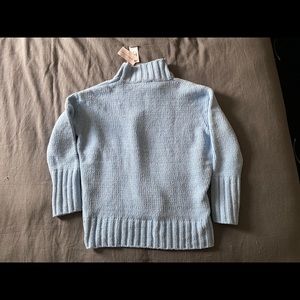 Blue Philosophy Turtleneck Sweater